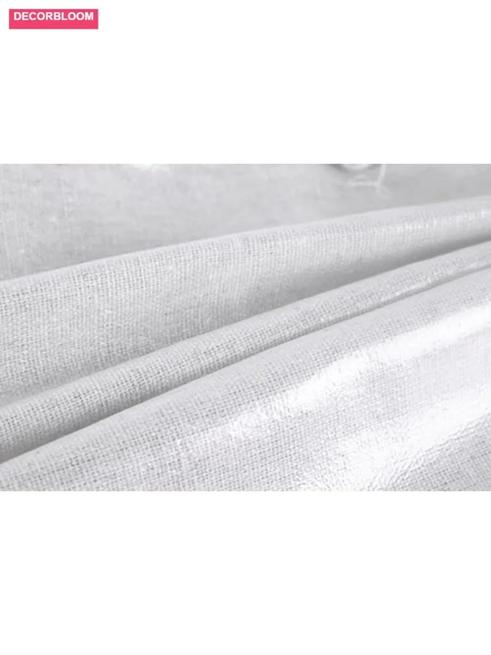 Organic Linen Bread Bags with Plastic Lining, Reusable Drawstring Storage, 3
